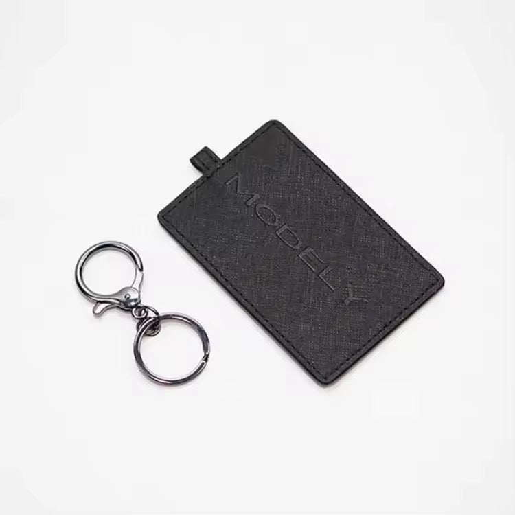 Étui pour cartes de clé en simili cuir EV Motion pour Tesla modèle 3