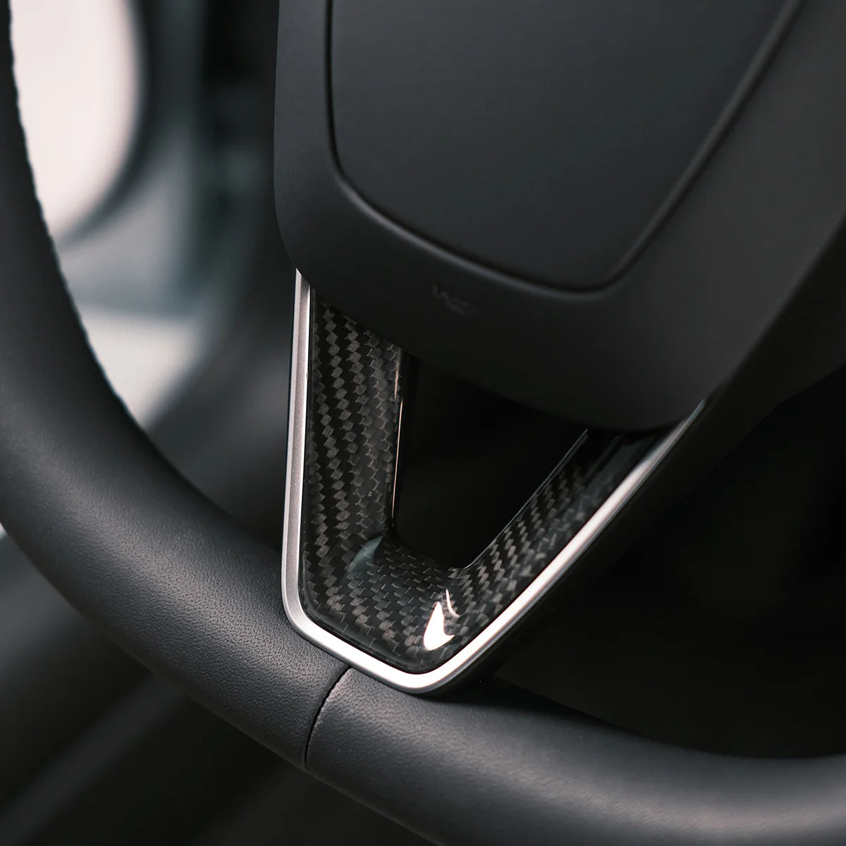 Tapa de recorte de carbono original TPARTS para el volante del Model 3 (2024) Highland