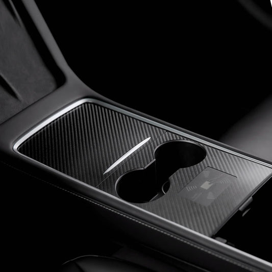 TPARTS Echt Carbon Mittelkonsolen Cover für Model 3 / Y (Pre-Facelift) bei EV Motion Shop