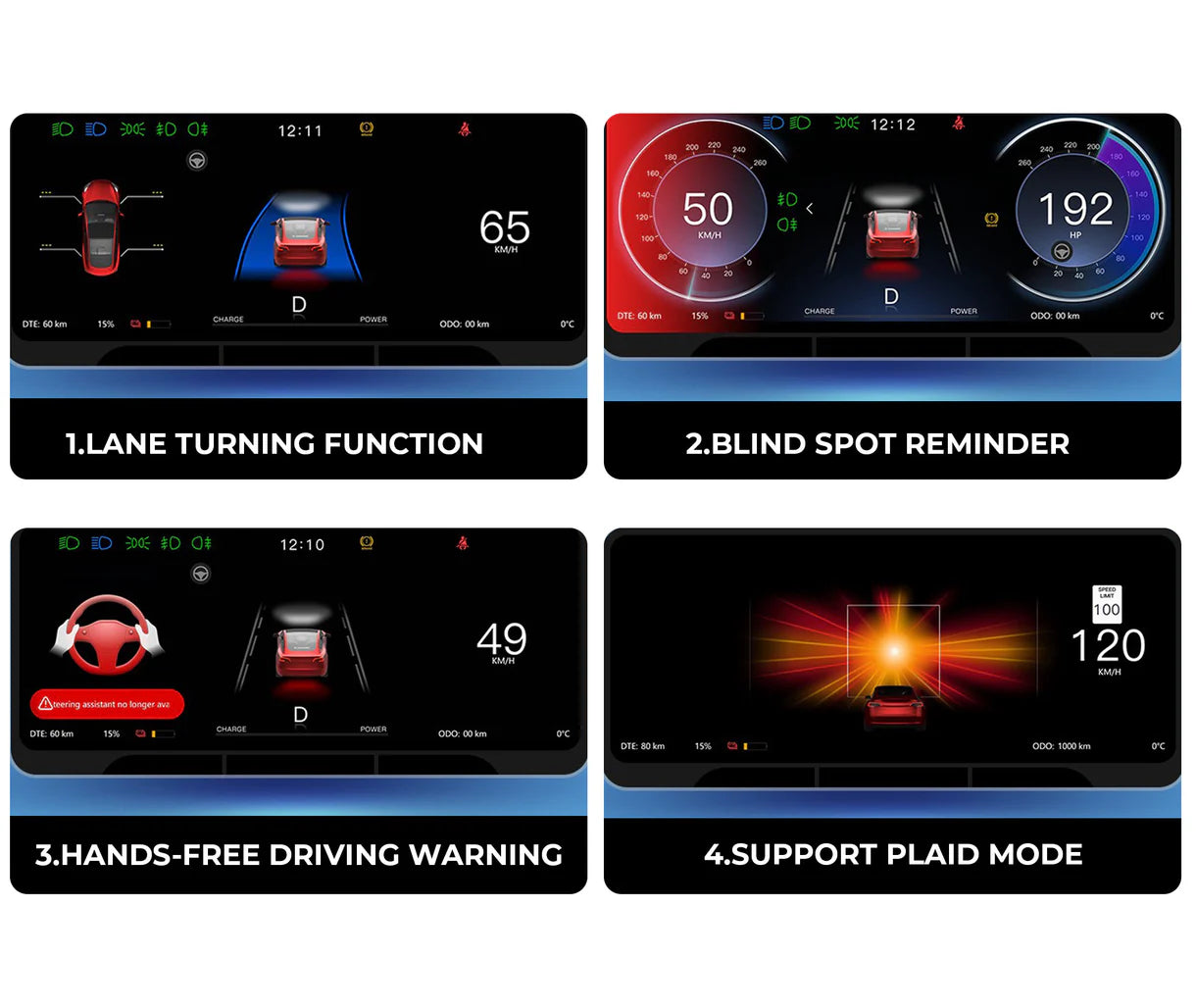 Yeslak 8.9" Zoll Dashboard Display – Tesla Model 3 Highland / Model Y Juniper bei EV Motion Shop
