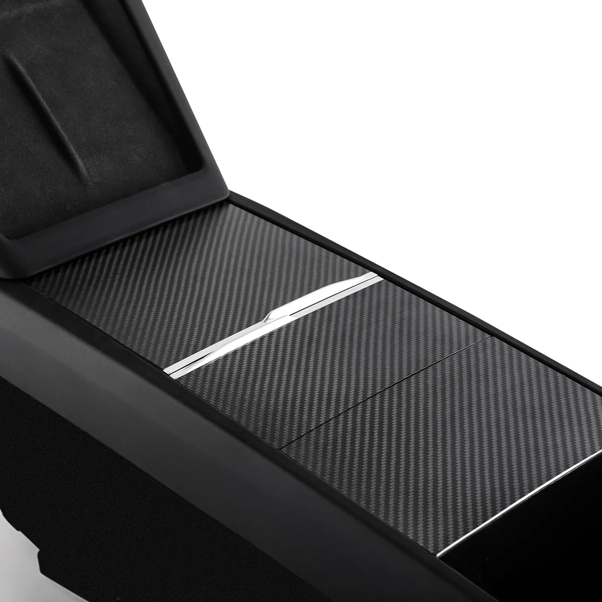TPARTS Carbon Mittelkonsolen Cover – Tesla Model 3 Highland / Model Y Juniper