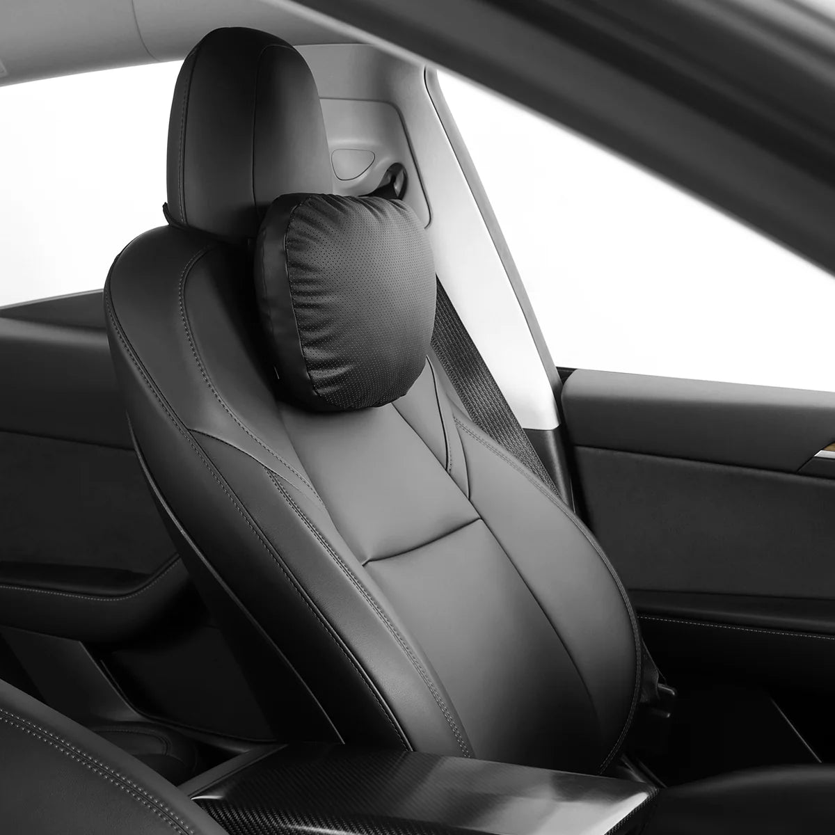 TPARTS Leder Kopfstützen Nackenkissen aus Dupont™ Sorona® für Tesla Model S / 3 / X / Y bei EV Motion Shop