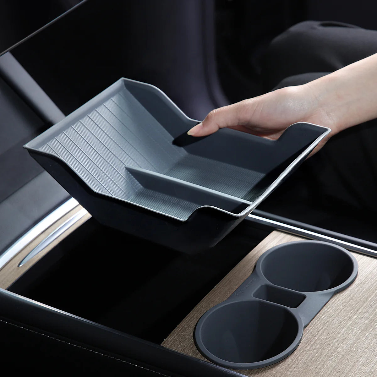 TPARTS Mittelkonsolen Armlehnen Unterlage für Tesla Model 3 / Y bei EV Motion Shop