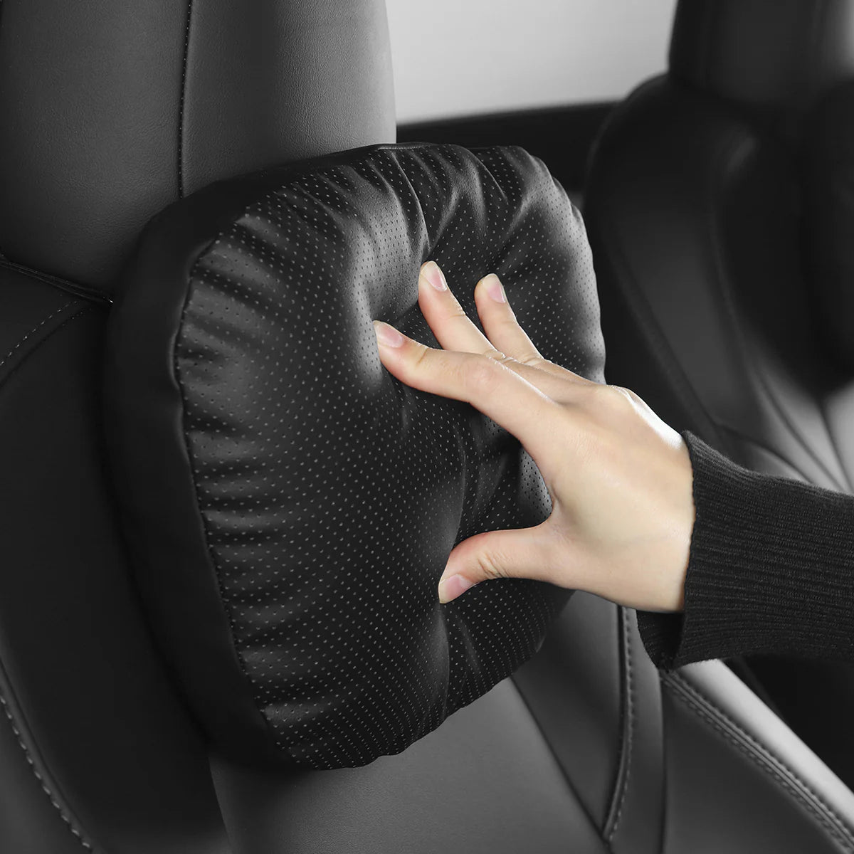 TPARTS Leder Kopfstützen Nackenkissen aus Dupont™ Sorona® für Tesla Model S / 3 / X / Y bei EV Motion Shop