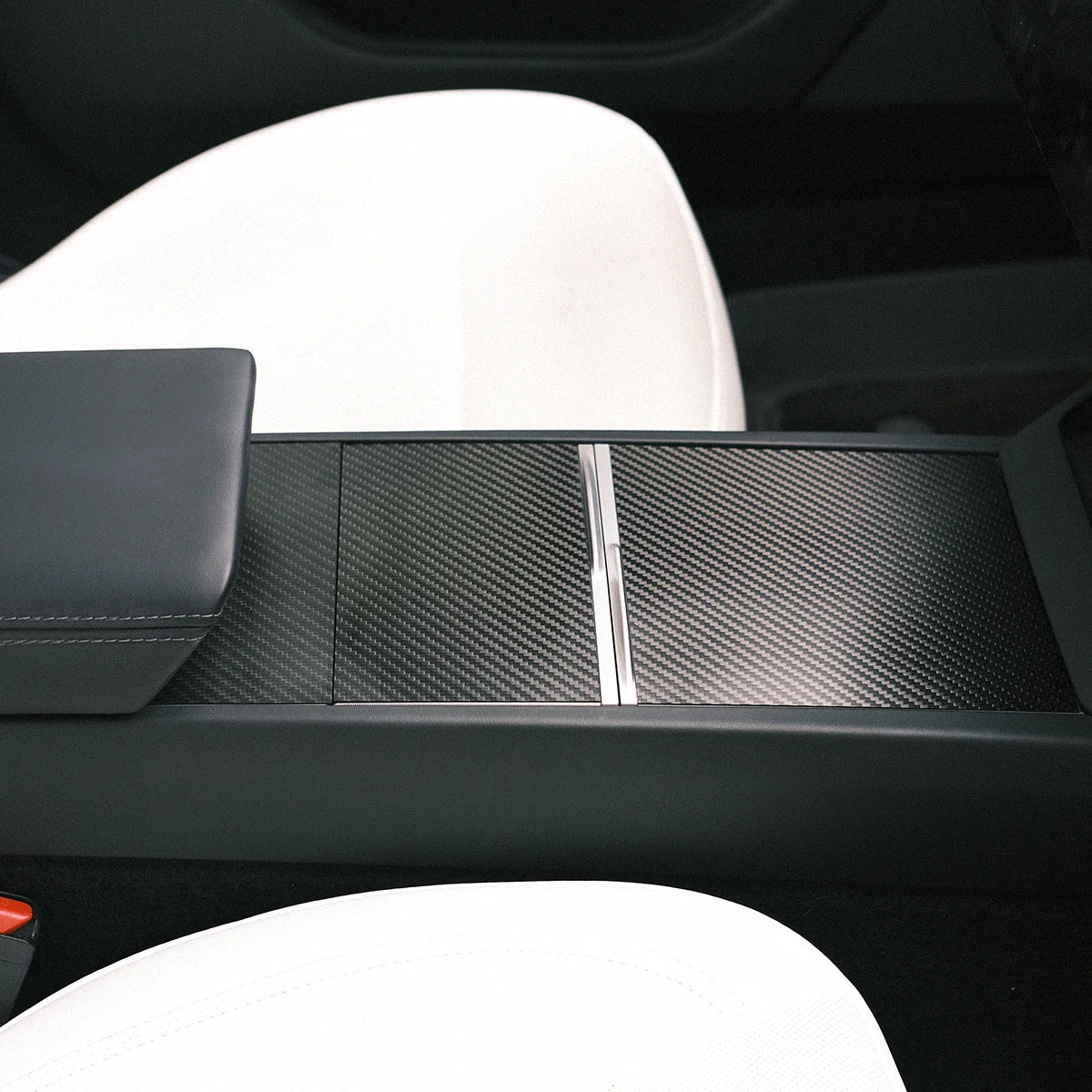 TPARTS Carbon Mittelkonsolen Cover – Tesla Model 3 Highland / Model Y Juniper