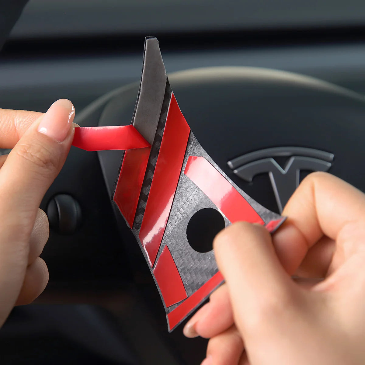TPARTS Echt Carbon Lenkrad Cover für Model 3 / Y (Pre-Facelift) bei EV Motion Shop