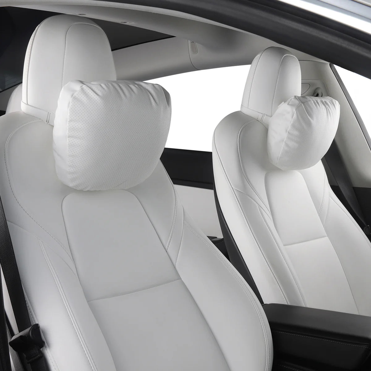 TPARTS Leder Kopfstützen Nackenkissen aus Dupont™ Sorona® für Tesla Model S / 3 / X / Y bei EV Motion Shop