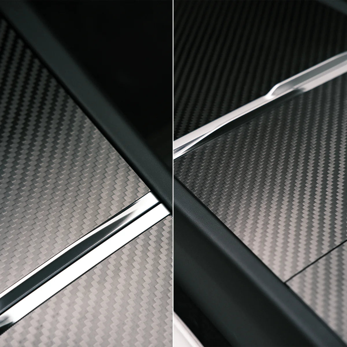 TPARTS Carbon Mittelkonsolen Cover – Tesla Model 3 Highland / Model Y Juniper