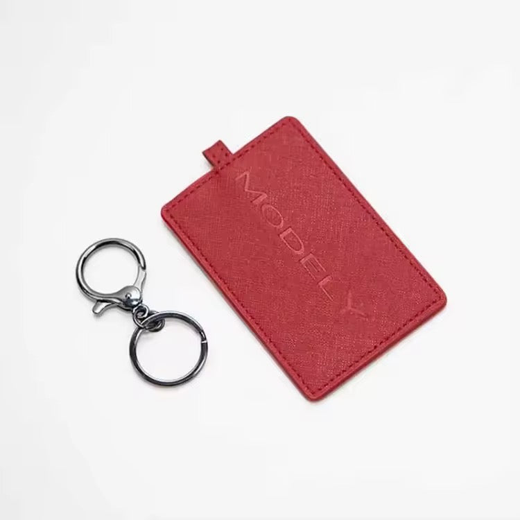 Étui pour cartes de clé en simili cuir EV Motion pour Tesla modèle 3