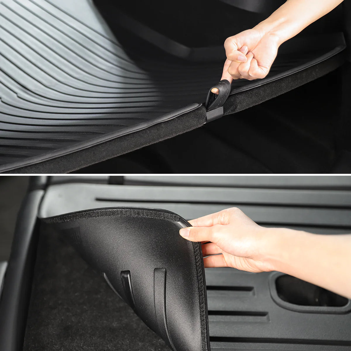TPARTS Allwetter Fußmatten Set mit Frunk / Trunk / Rückenprotektor Matten für Model Y bei EV Motion Shop