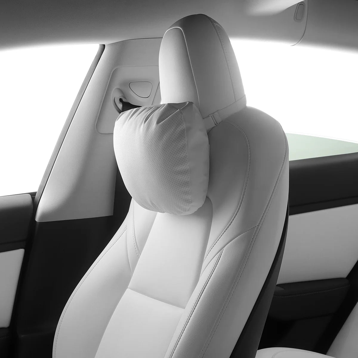 TPARTS Leder Kopfstützen Nackenkissen aus Dupont™ Sorona® für Tesla Model S / 3 / X / Y bei EV Motion Shop