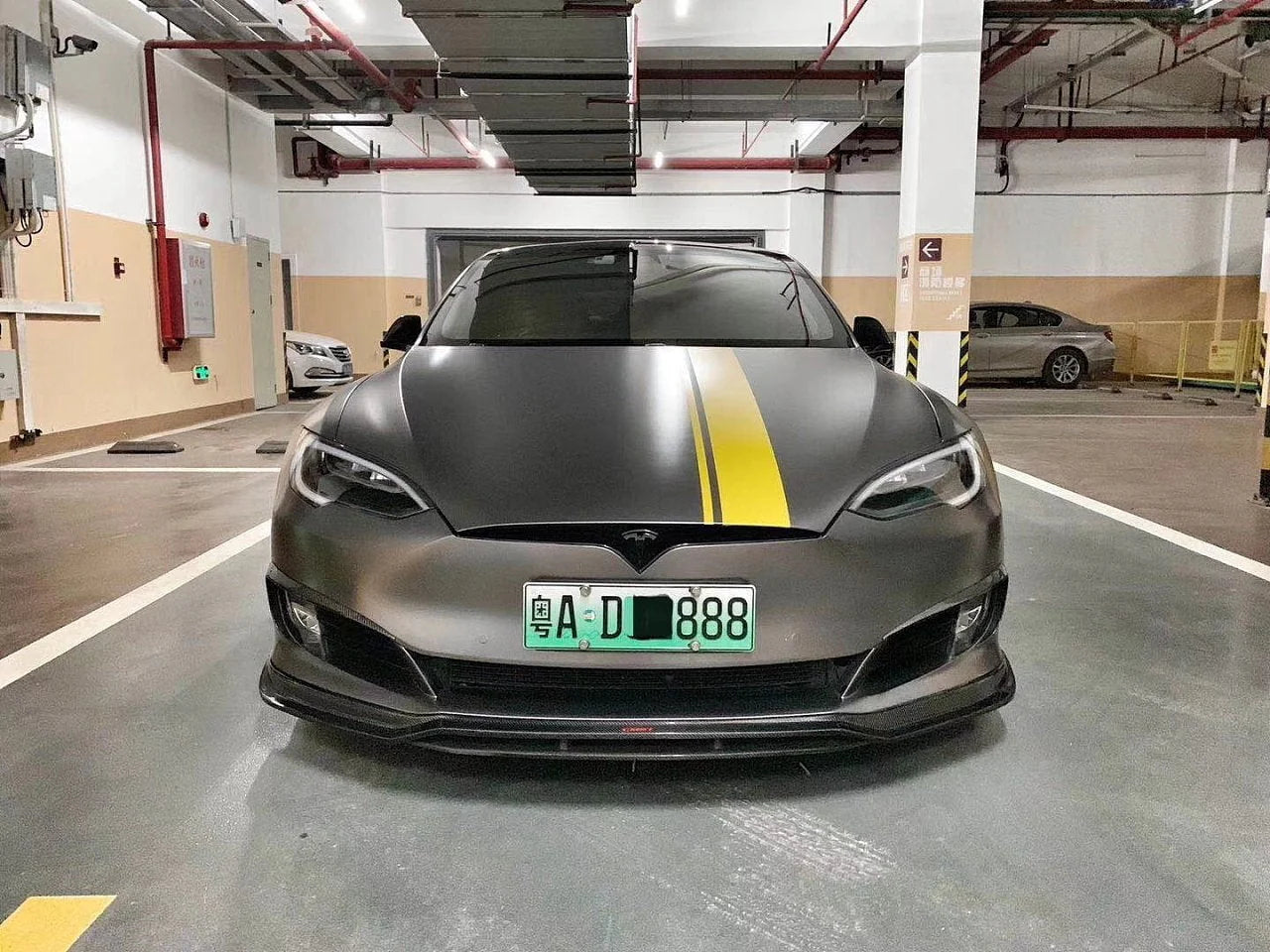 CMST Carbon Stossfaenger Verkleidung für Tesla Model S (2016-2019) bei EV Motion Shop