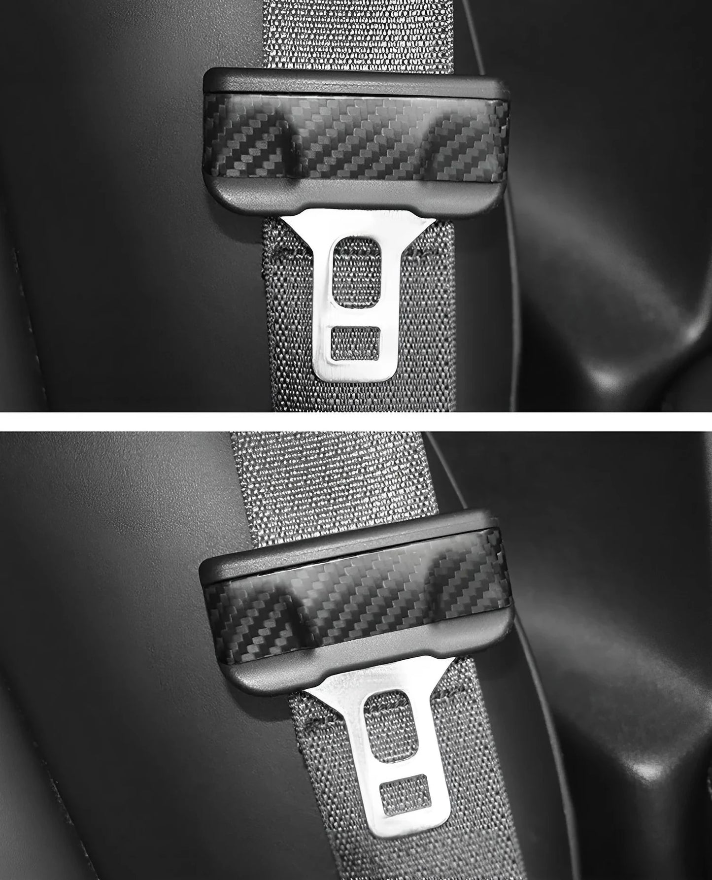 Yeslak Carbon Sicherheitsgurt Cover – Tesla Model 3 / Y / Highland / Juniper