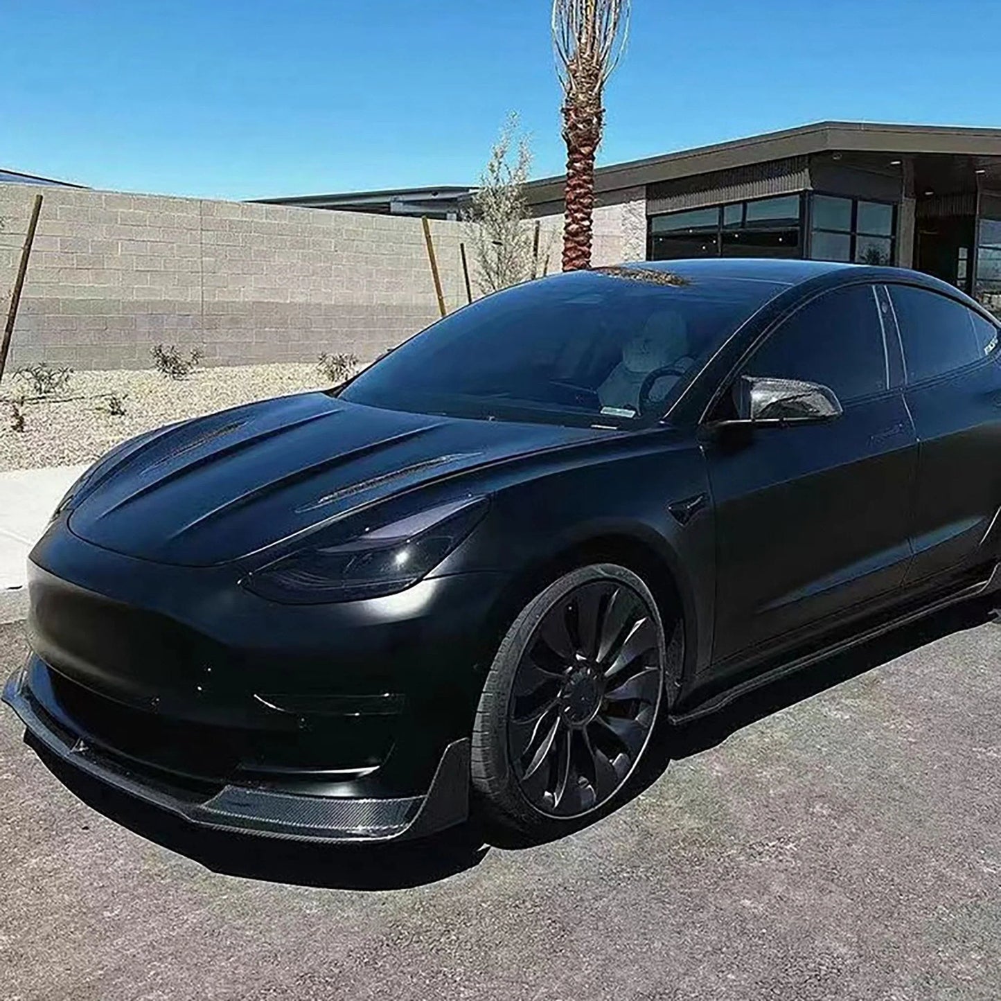 Yeslak V-Type Carbon Fiber Aero Front Lip – Tesla Model Y (Pre-Facelift) bei EV Motion Shop
