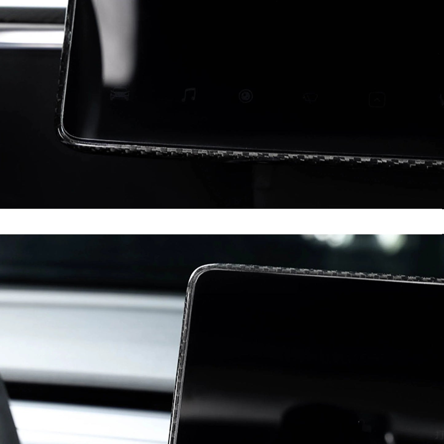 Yeslak Carbon Touchscreen Cover – Tesla Model 3 / Y / Highland / Juniper