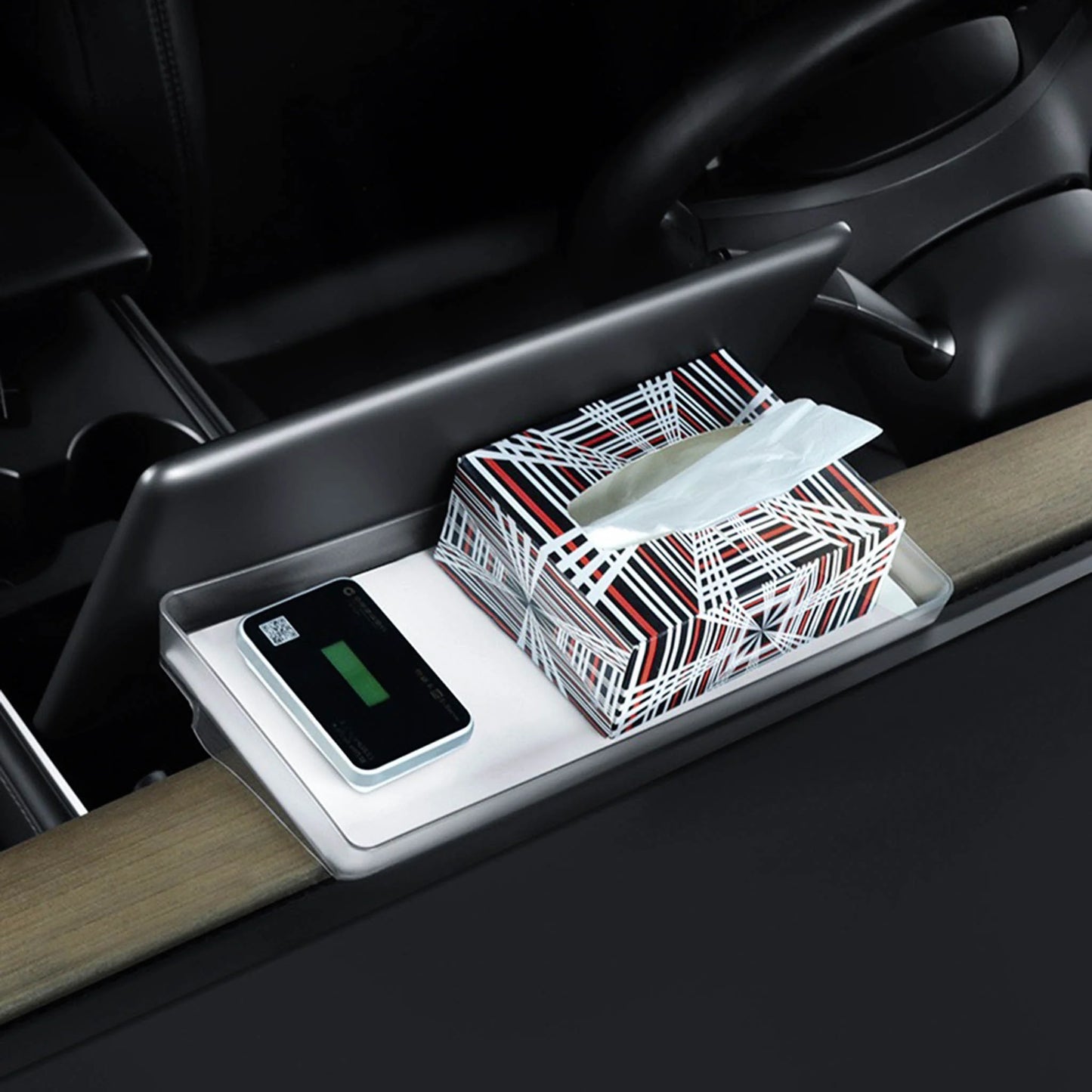 Yeslak Kompakte Unter Bildschirm Ablage mit Dashboard Ablage – Tesla Model 3 / Y / Highland / Juniper bei EV Motion Shop