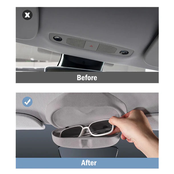 Yeslak Alcantara Sonnenbrillenhalter – Tesla Model 3 / Y bei EV Motion Shop