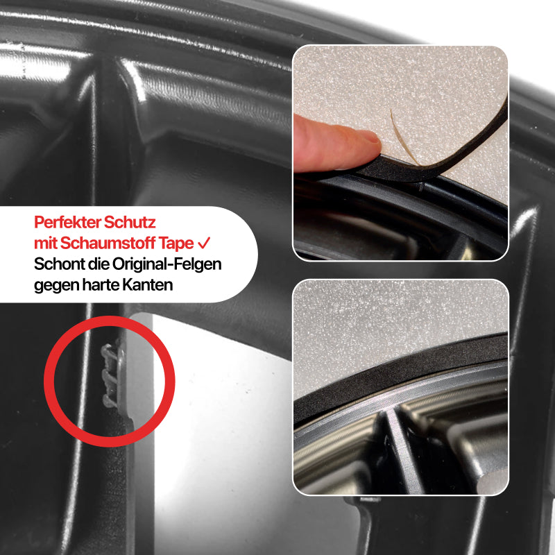 EV Motion 18" Zoll Radkappen (4er Set) im Performance Sport Design für Tesla Model 3 (2024) Highland