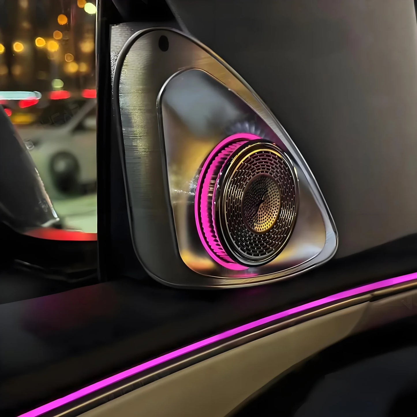 EV Motion 4D rotierende LED Lautsprecher Abdeckung (2er Set) für Tesla Model 3 / Y / Highland