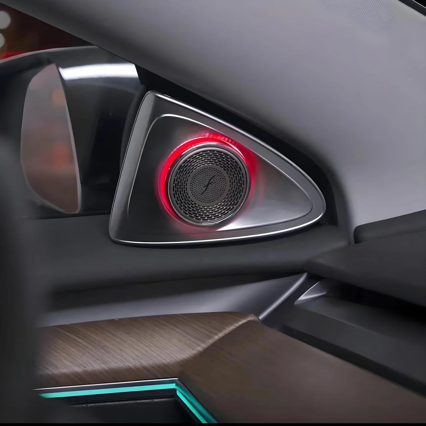 EV Motion 4D rotierende LED Lautsprecher Abdeckung (2er Set) für Tesla Model 3 / Y / Highland