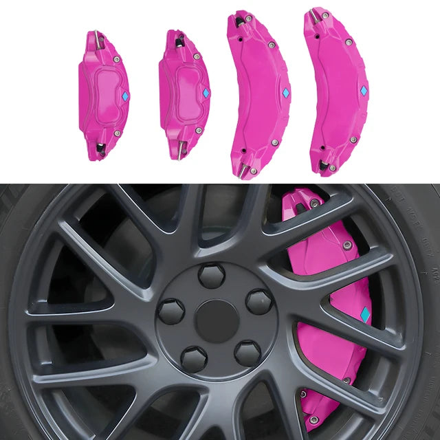 EV Motion Alu Bremssattel Abdeckungen (4er Set) 18/19" Zoll für Tesla Model 3 / Y / Highland / Juniper