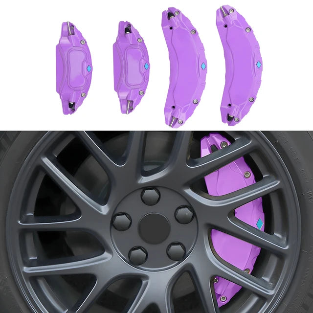 EV Motion Alu Bremssattel Abdeckungen (4er Set) 18/19" Zoll für Tesla Model 3 / Y / Highland / Juniper