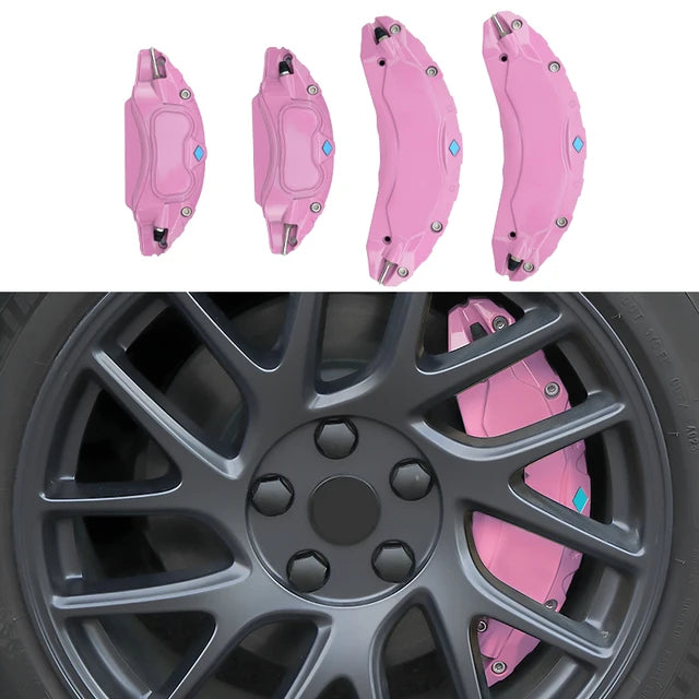 EV Motion Alu Bremssattel Abdeckungen (4er Set) 18/19" Zoll für Tesla Model 3 / Y / Highland / Juniper