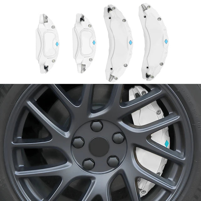 EV Motion Alu Bremssattel Abdeckungen (4er Set) 18/19" Zoll für Tesla Model 3 / Y / Highland / Juniper - 23