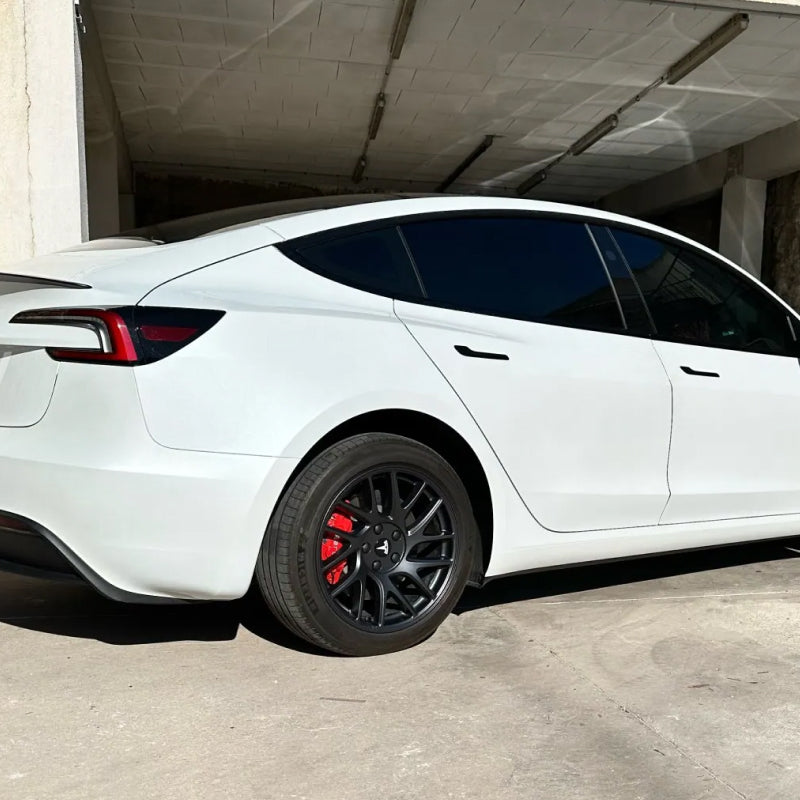 EV Motion Alu Bremssattel Abdeckungen (4er Set) 18/19" Zoll für Tesla Model 3 / Y / Highland / Juniper