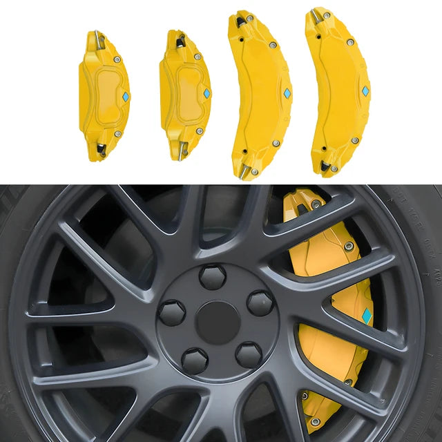 EV Motion Alu Bremssattel Abdeckungen (4er Set) 18/19" Zoll für Tesla Model 3 / Y / Highland / Juniper