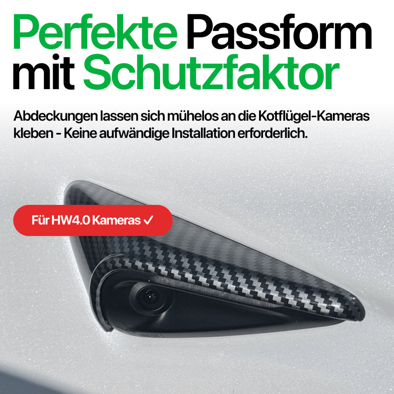 EV Motion Kotfluegel Seiten Kamera Schutz Abdeckung Cover für Tesla Model 3 (2024) Highland