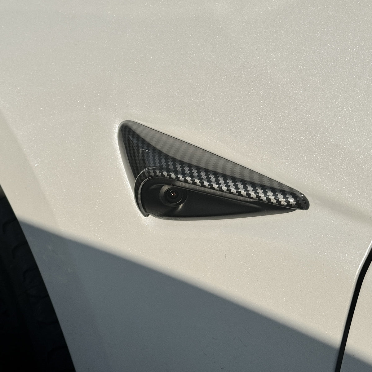 EV Motion Kotfluegel Seiten Kamera Schutz Abdeckung Cover für Tesla Model 3 (2024) Highland