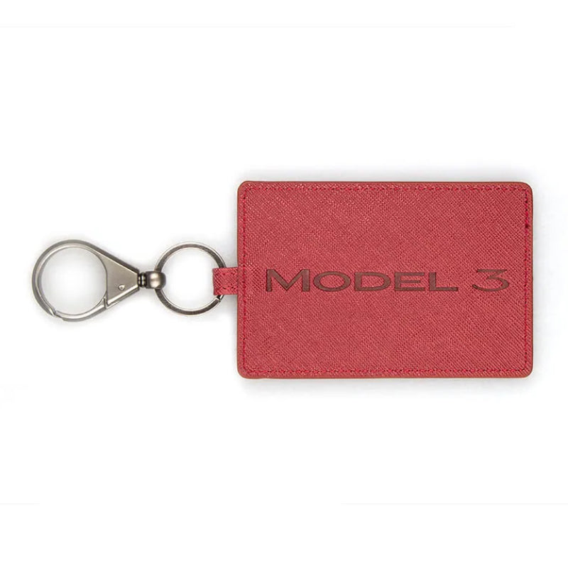 EV Motion Kunstleder Schluesselkarten Case Key Card Etui für Tesla Model 3