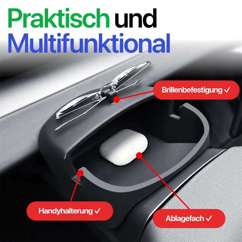 EV Motion Lenkrad Dashboard Handy Halterung Brillen Aufbewahrung für Tesla Model 3 / Y / Highland / Juniper
