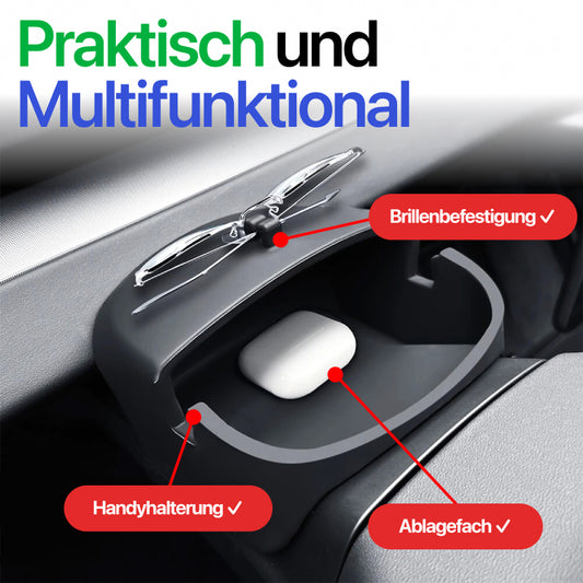 EV Motion Lenkrad Dashboard Handy Halterung Brillen Aufbewahrung für Tesla Model 3 / Y / Highland / Juniper