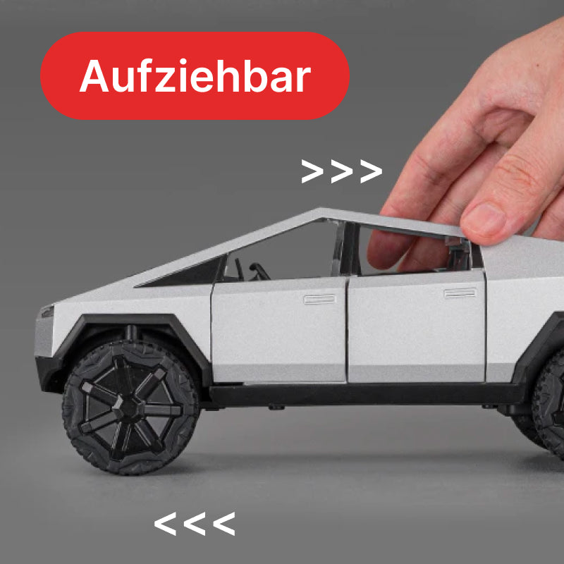 EV Motion Tesla Cybertruck Aluminium Spielzeug 1:24 Modell Auto mit Cyberquad