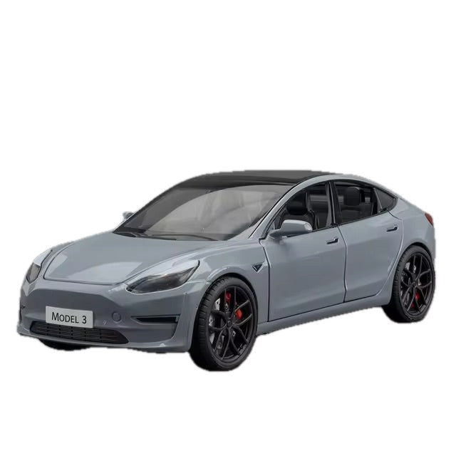Tesla Model 3 Spielzeug Dekoration Modell Auto im 1 24 Maßstab aus Aluminium bei EV Motion Shop