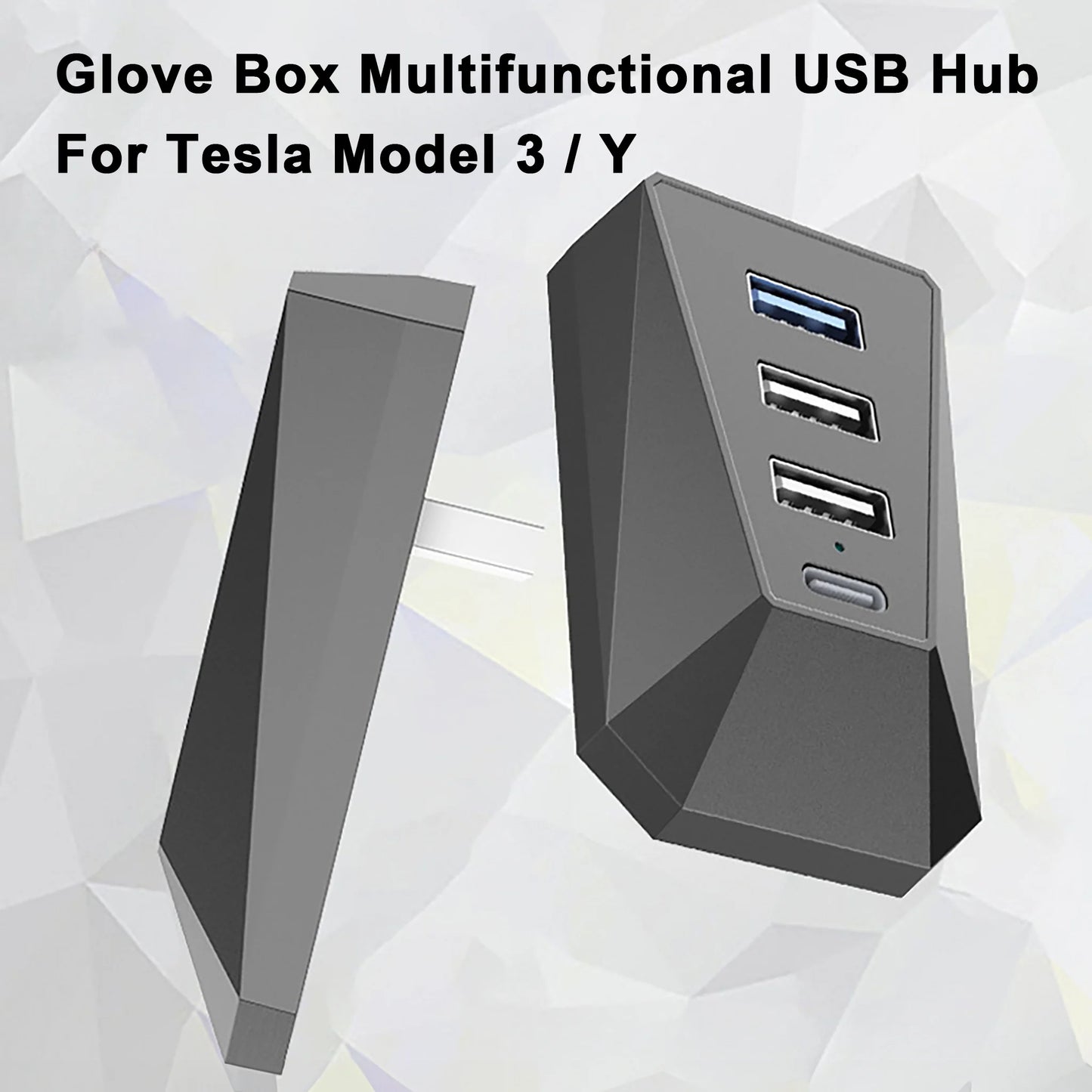 Yeslak Multifunktions Handschuhfach USB Hub – Tesla Model 3 / Y / Highland / Juniper bei EV Motion Shop