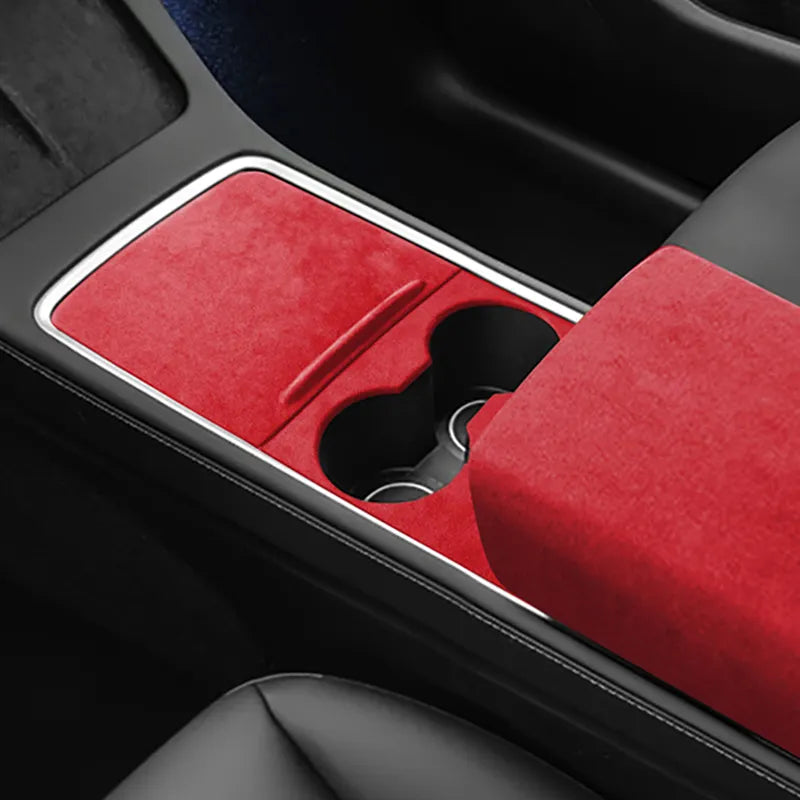 EV Motion Alcantara Abdeckung Cover für Mittelkonsole für Tesla Model 3 / Y