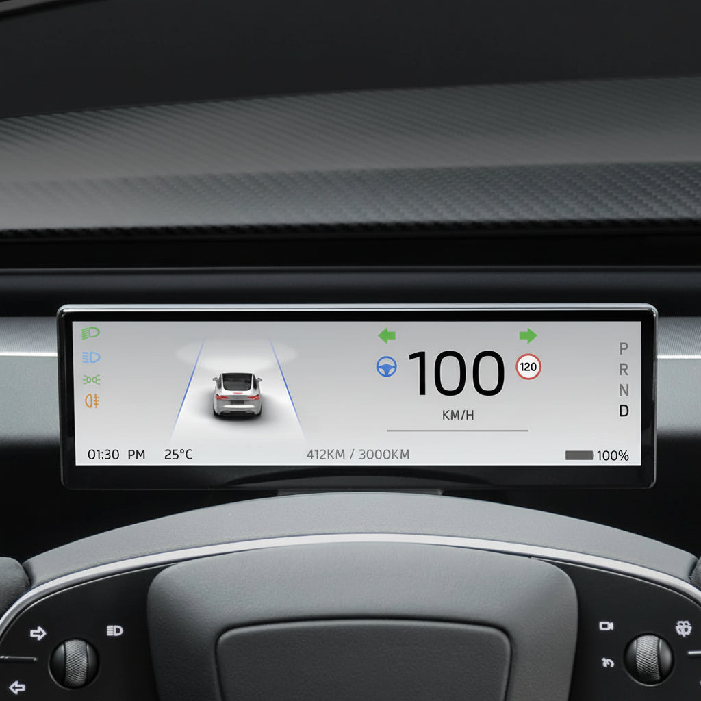 Hansshow 8.8 Zoll Armaturenbrett Touch Screen Display mit Kamera für Tesla Model 3 Highland / Model Y Juniper bei EV Motion Shop