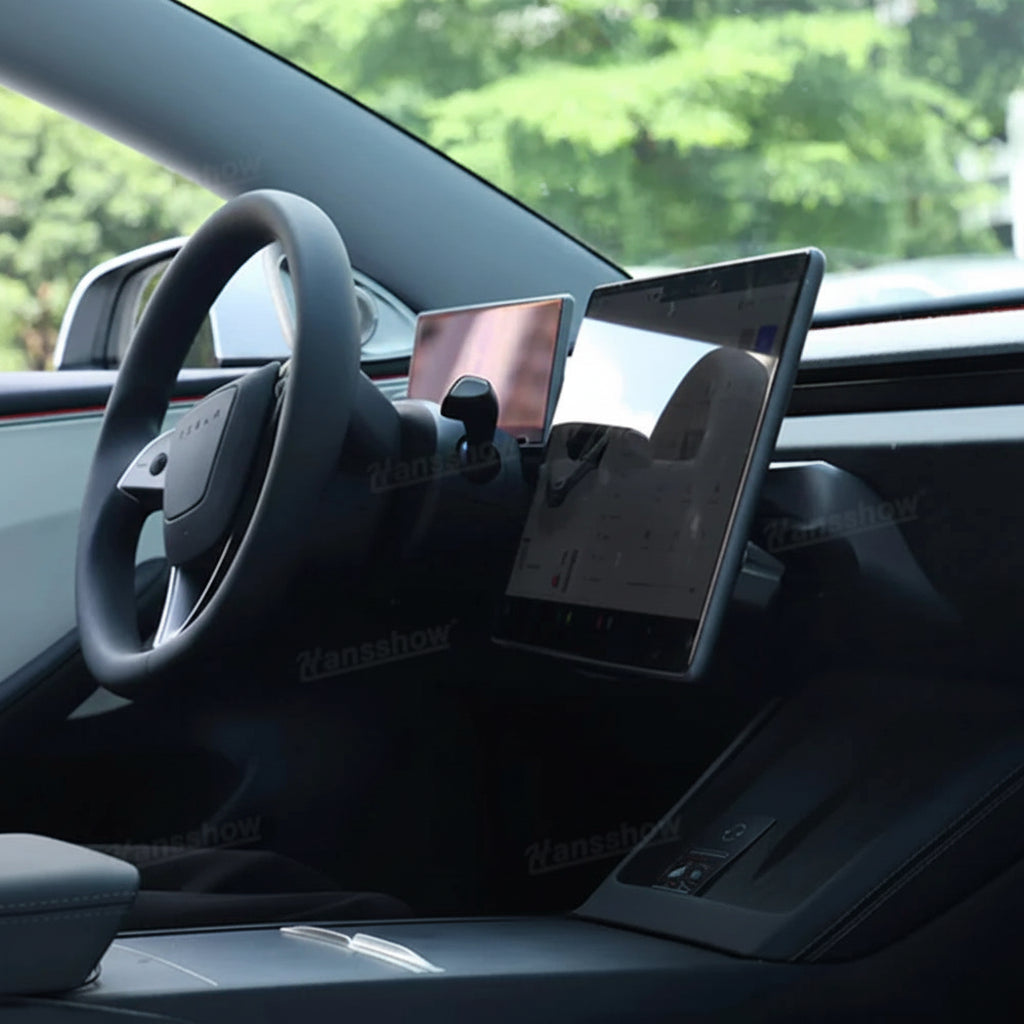 Hansshow Mittelkonsolen Touchscreen-Drehhalterung Schwenkbare Bildschirmhalterung für Tesla Model 3 Highland / Model Y Juniper bei EV Motion Shop