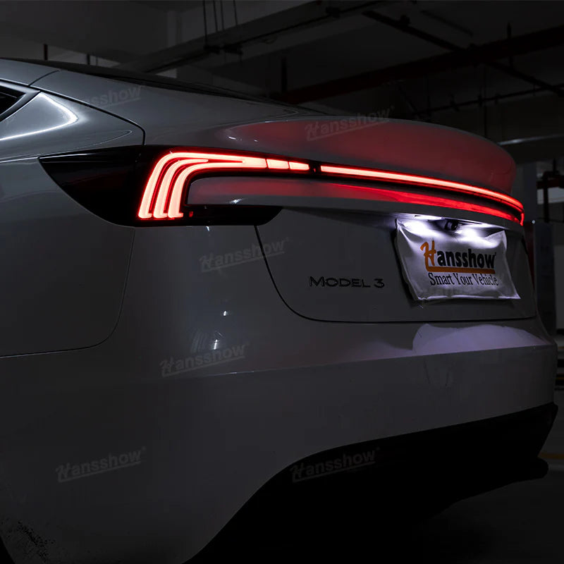 Hanssshow LED Rücklicht Breite Schlussleuchten Leiste für Model 3 (2024) Highland bei EV Motion Shop