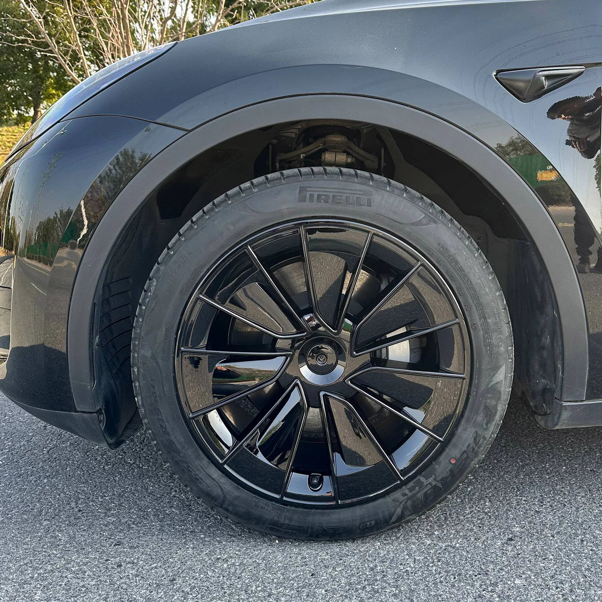 Yeslak 19 Zoll Gemini Radkappen Abdeckungen | Matt | Glossy – Tesla Model Y bei EV Motion Shop