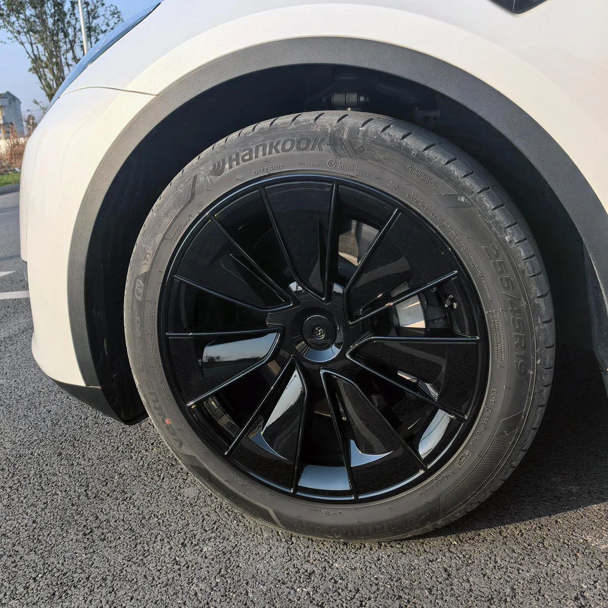 Yeslak 19 Zoll Gemini Radkappen Abdeckungen | Matt | Glossy – Tesla Model Y bei EV Motion Shop
