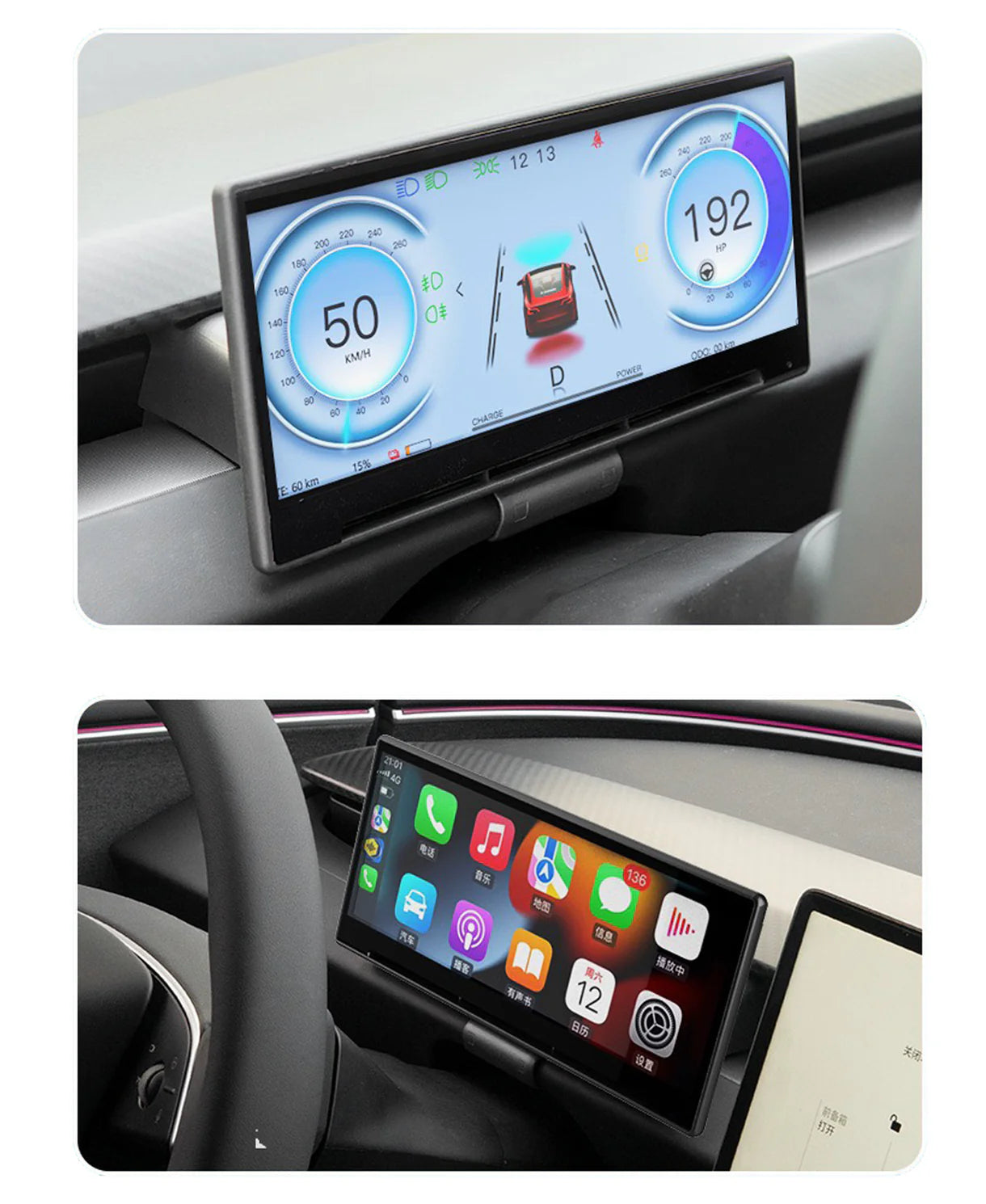 Yeslak 8.9" Zoll Dashboard Display – Tesla Model 3 Highland / Model Y Juniper bei EV Motion Shop
