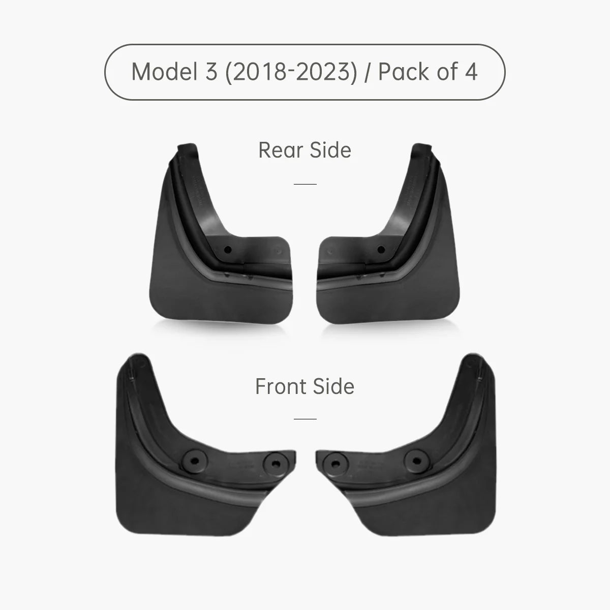 TPARTS Schmutzfänger Mudflaps – Tesla Model 3