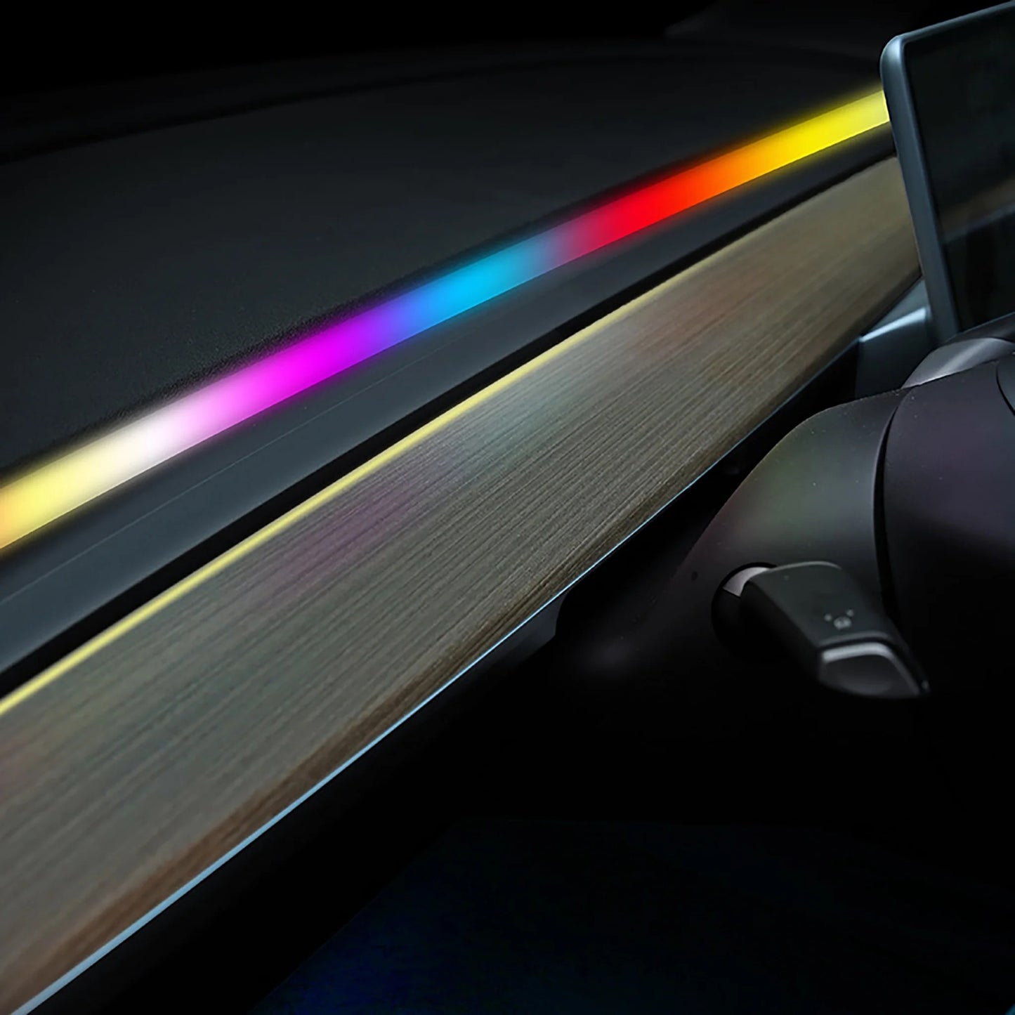 Yeslak Neon Ambient LED Beleuchtung – Tesla Model 3 / Y (Pre-Facelift) bei EV Motion Shop