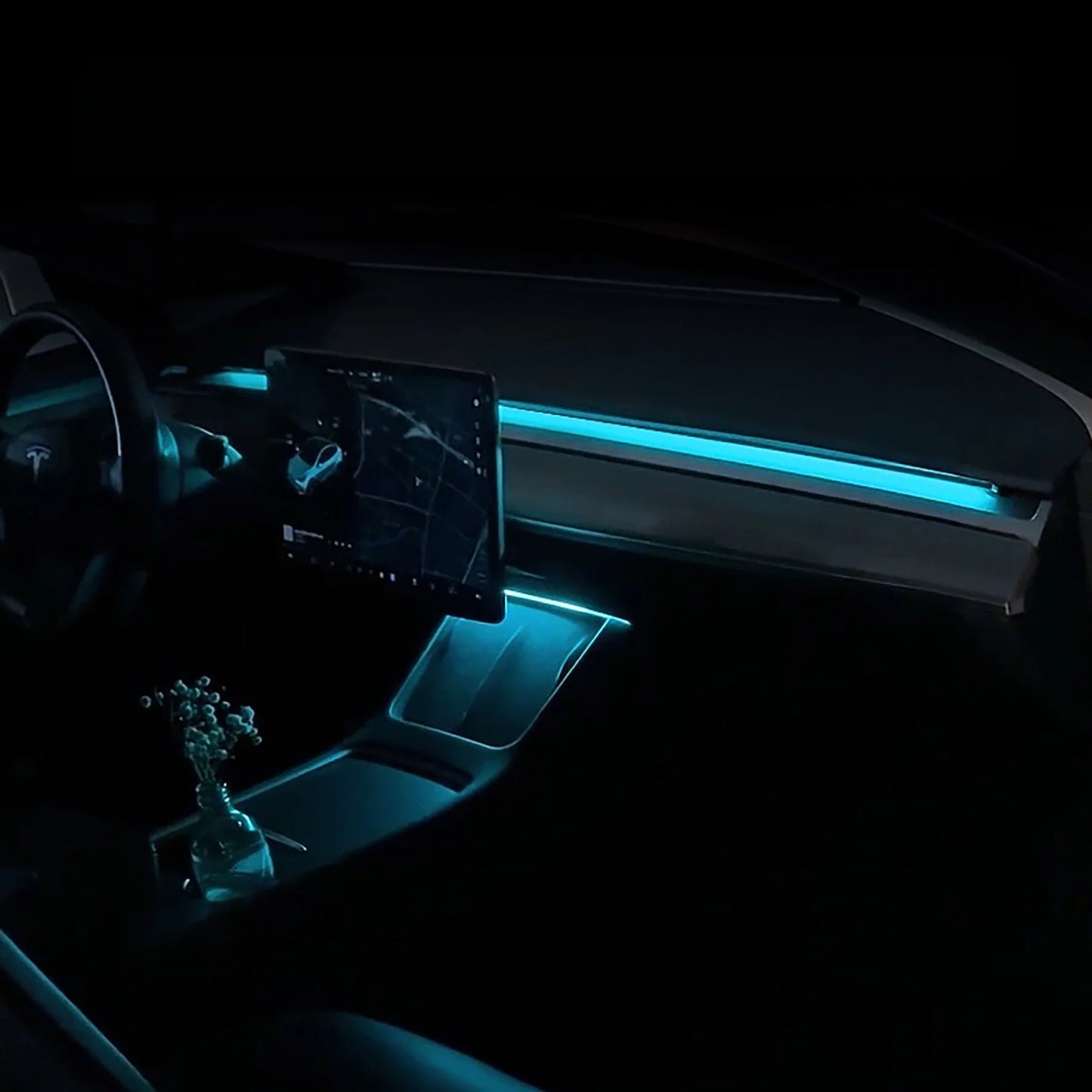 Yeslak Neon Ambient LED Beleuchtung – Tesla Model 3 / Y (Pre-Facelift) bei EV Motion Shop