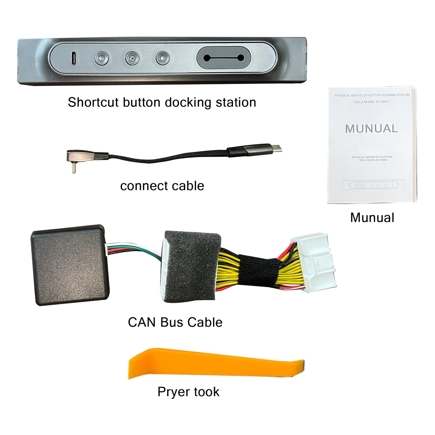 Yeslak Physical Shortcut Buttons USB Hub – Tesla Model 3 / Y (Pre-Facelift) bei EV Motion Shop