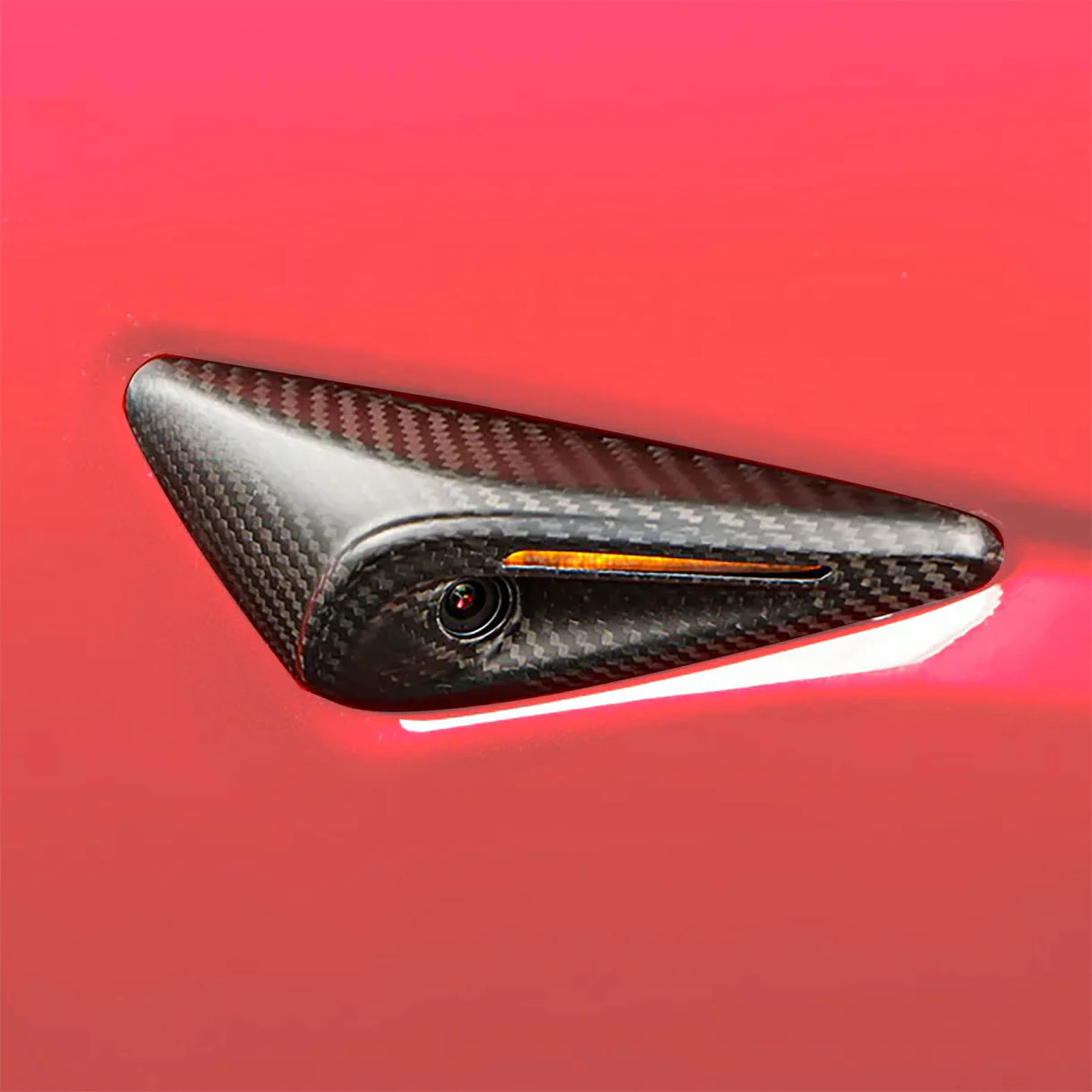 Yeslak Carbon Seitenkamera Schutz Cover – Tesla Model 3 / Y / Highland / Juniper bei EV Motion Shop